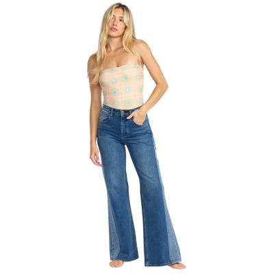 Regular-fit-Jeans BILLABONG "Free Fall", Damen, Gr. 28M, Normalgrößen, blau (middle broken blau), Obermaterial: 100% Baumwolle., Jeans