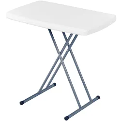 Camping Klapptisch, höhenverstellbar, weiss: Outdoor-Falttisch, stabil & leicht – Ein perfekter Begleiter für Camping, Picknick & Garten