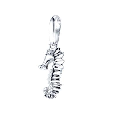 Charm-Einhänger "Seepferdchen, Silber 925", silber, GIORGIO MARTELLO MILANO, Charms, Damen