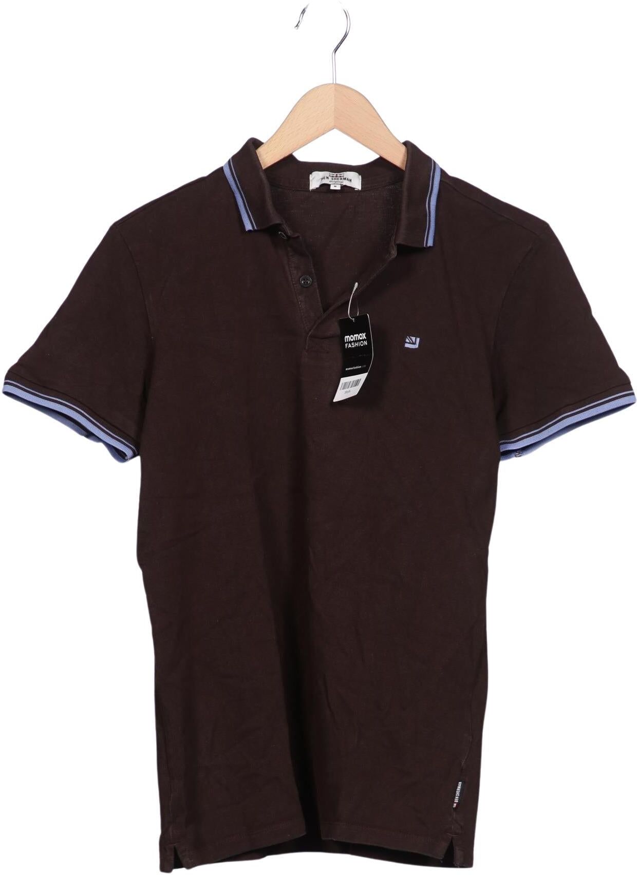 Ben Sherman Herren Poloshirt, Braun, Gr. M, Baumwolle - Second Hand