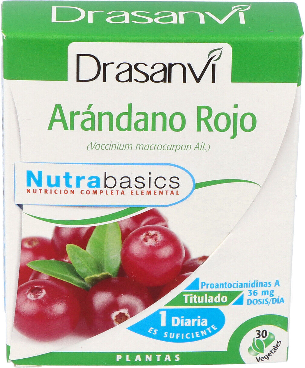 Drasanvi nutrabasics arandano rojo 30caps.