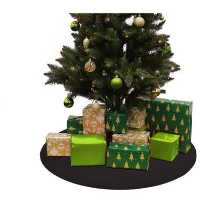Baumteppich "Weihnachtsbaum & Adventskranz Unterlage "REVExpo", Made in Belgium", grau, H:5mm Ø:50cm, Polypropylen (PP), PRIMAFLOR-IDEEN IN TEXTIL, Teppiche, in 3 Größen, Uni-Farben, Filzunterlage, rutschsicher, Weihnachten