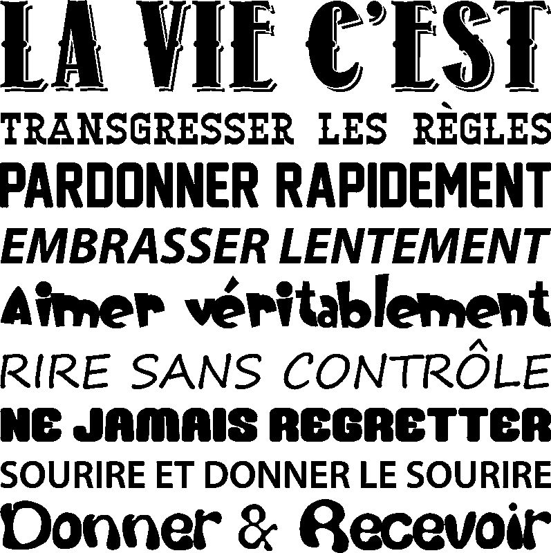 Ambiance-sticker Sticker citation Transgresser les règles