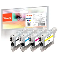 Peach Spar Pack Tintenpatronen kompatibel zu Brother LC-985