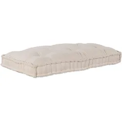 vidaXL Pallet Sofa Kissen Creme 120 x 80 x 12 cm Stoff