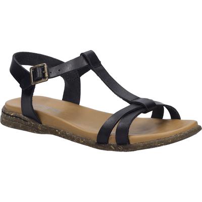 Sandale JOSEF SEIBEL "Fabricia 01, schwarz", Damen, Gr. 40, schwarz, Obermaterial: 100% Rindsleder Leather cow., Schuhe Sandale