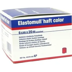 ELASTOMULL haft color 6 cmx20 m Fixierb.rot 1 St