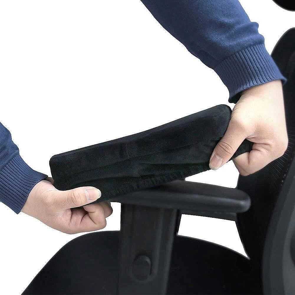 INF Paire de coussins d'accoudoirs de chaise Le noir