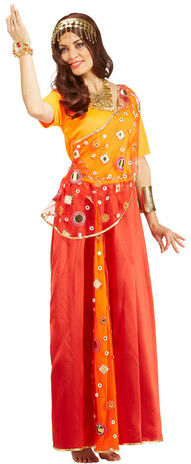 Orient-Kostüm "Schariadne" für Damen, orange/rot