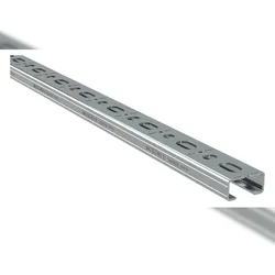 Walraven Montageschiene RapidRail 30x15 2m C-Profil sv mit Schnittmarkierungen