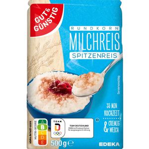 Gut&Günstig Milchreis loser Rundkornreis, zum Aufkochen, für ca. 8 Portionen, 500g