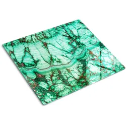 GLASPLATTE 60x52 cm Malachit