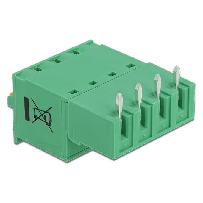 Delock Terminalblock Set für Platine 4 Pin 5,08 mm Rastermass horizontal (66506)