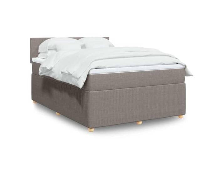 RJPLMFV Lattenrost, Polyester, mit Matratze, 140 x 200 cm, Taupe Taschenfedern, individuelle Unterstützung, abnehmbarer Bezug, inkl. Latten