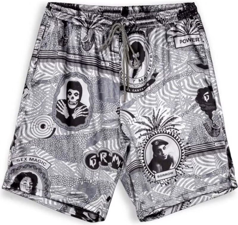 Grimey Bermudas Supastar Satin Hombre Gris S Hombre
