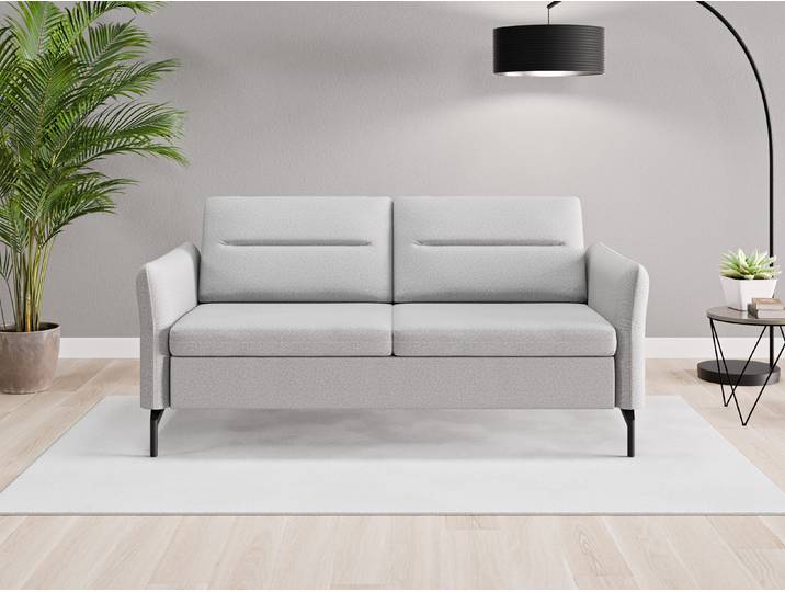 Einzelsofa Rio - Grau (Lichtgrau) - Softwolle