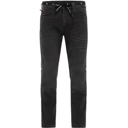Riding Culture Tapered Slim Black Motorrad Jeans 34/34