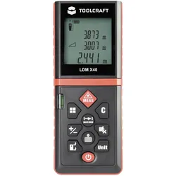 Toolcraft, Laserentfernungsmesser, LDM X40 (40 m, Laserentfernungsmesser)