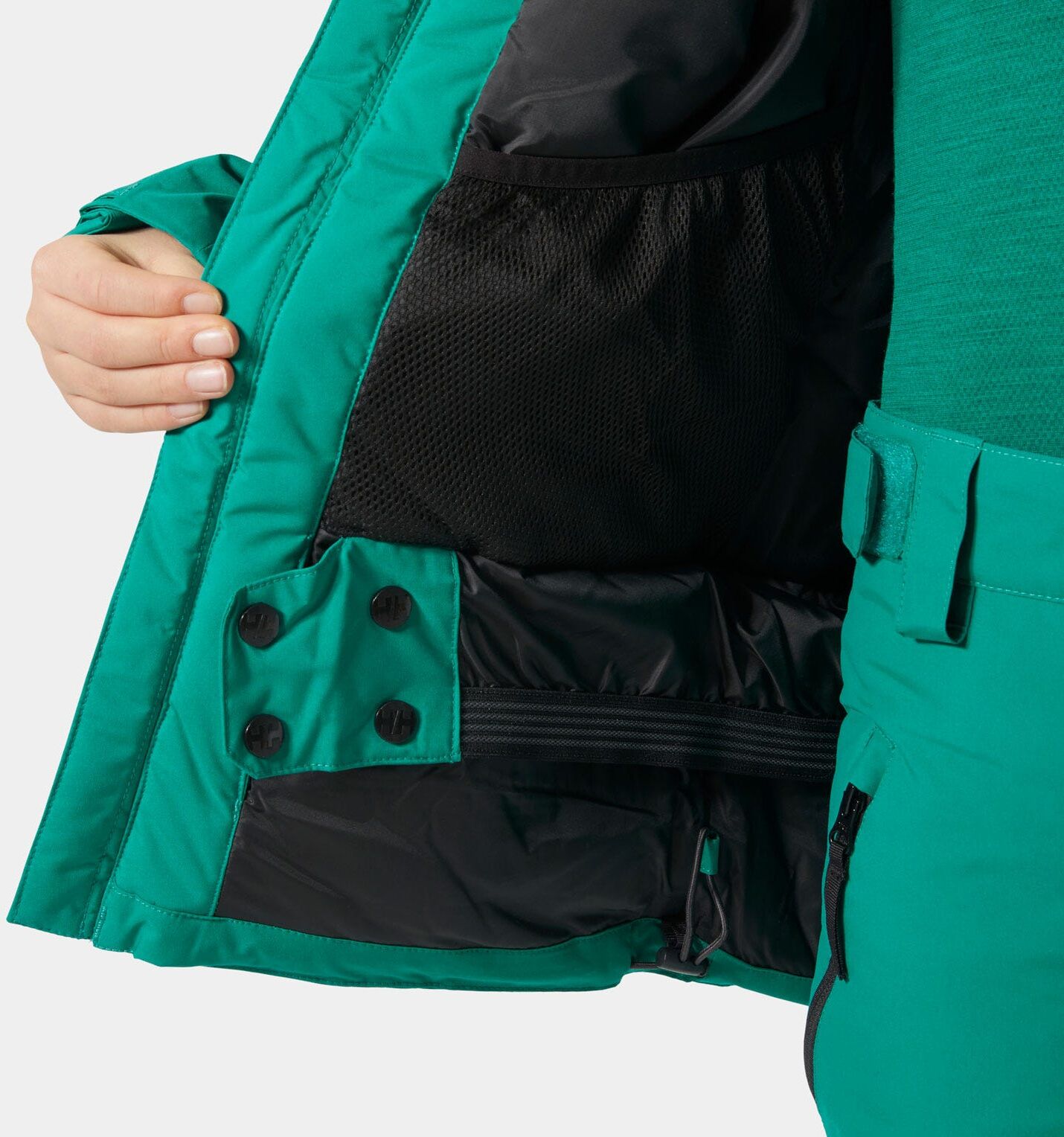 Helly Hansen Juniors' Alpha Ski Jacket - Green - 14