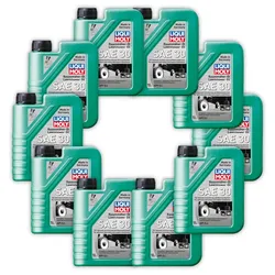 10x Rasenmäheröl LIQUI MOLY 1264 Rasenmäher-Öl SAE 30 Motoröl Motorenöl 4 Takt Öl 1L