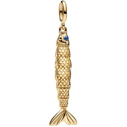 Pandora 764686C01 Anhänger Gelenkiger Fisch Goldfarben