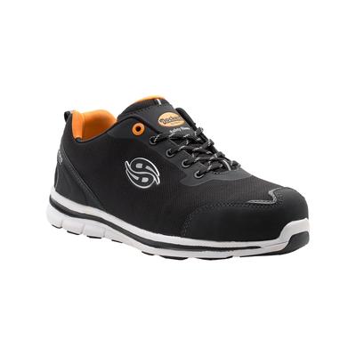 Sicherheitsschuh DOCKERS BY GERLI "Galantis S1P" Gr. 44, schwarz (schwarz, weiß), 44, Obermaterial: 100% Nylon NY., Schuhe
