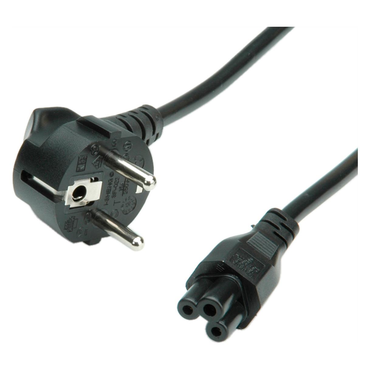 Value Netzkabel, 3pol. Notebook-Buchse (0.80 m) (19.99.1027)