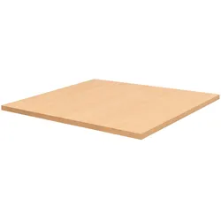 pemora Tischplatte Laminat (HPL) 80x80 cm - 26 mm stark, Dekor Buche natur