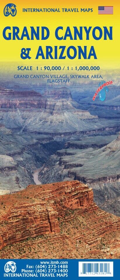 Carte de voyage - Grand Canyon & Arizona   ITM