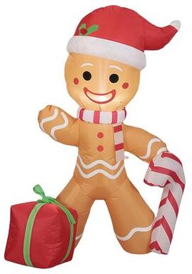 Modern Home Fixes Built in LED Lights Inflatable Model, Christmas Inflatable Decoration, Indoor Outdoor Decor, Ornament Xmas Party us Standard