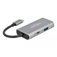 Externer USB 3.2 Gen 2 USB Type-C Hub, USB-Hub grau, USB-C