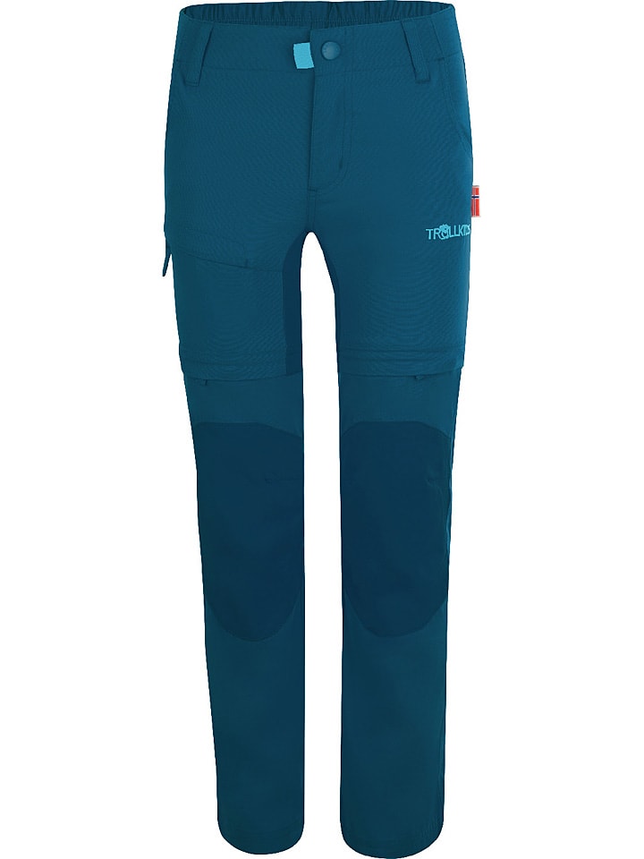 Trollkids Zipp-Off-Trekkinghose "Arendal XT" in Blau - 104