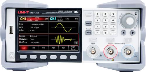 Uni-T UTG2122X Funktionsgenerator netzbetrieben 120Hz (max) 2-Kanal Arbiträr, Rechteck, Puls, Rampe, Rauschen