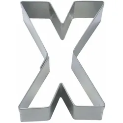Städter Ausstecher Buchstabe X, Ausstechform, Plätzchenform, Keks, Plätzchen, Edelstahl, 6.5 cm, 112933