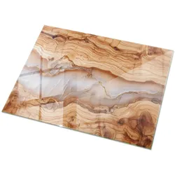TISCHPLATTE 120x80 cm Naturholz mit Harz