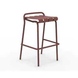 Verdea Outdoor Barhocker stapelbar terracotta