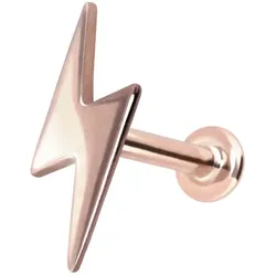 14 Karat Gold Labret mit Push Fit BLITZ