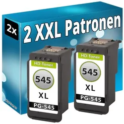 Druckfuxx, Druckerpatrone, 2x TINTE PATRONEN PG-545 XL für CANON MG2550s MG2555s MG2940 MG2950S black