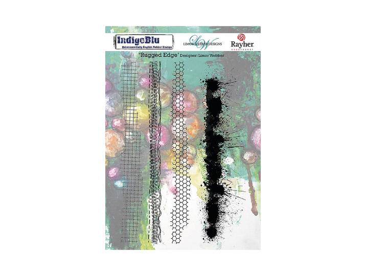 Rayher IndigoBlu Stempel Rugged Edge 20 × 3-18 × 5.5 cm