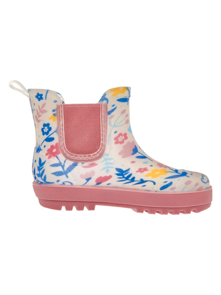 Playshoes Gummistiefel in Rosa/ Weiß/ Bunt - 23