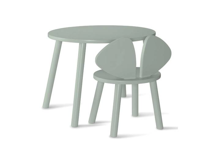 Nofred Ensemble Mouse chaise haute + table Vert olive