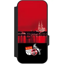 Nivocase Klapphülle für Google Pixel 11 Handyhülle aus Kunst Leder NIVOflip schwarz 1. FC Köln Offizielles (Google Pixel 11), Smartphone Hülle, Schwarz