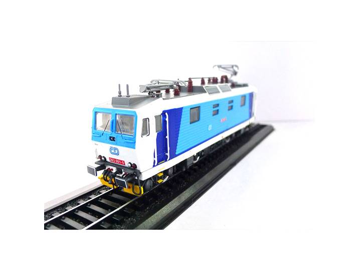 Modèle miniature Atlas à l'échelle 1/87 : Locomotive électrique 1984 Řada 263 001 des Chemins de fer de l'État tchèque, cadeau pour les fans, décoration de la maison