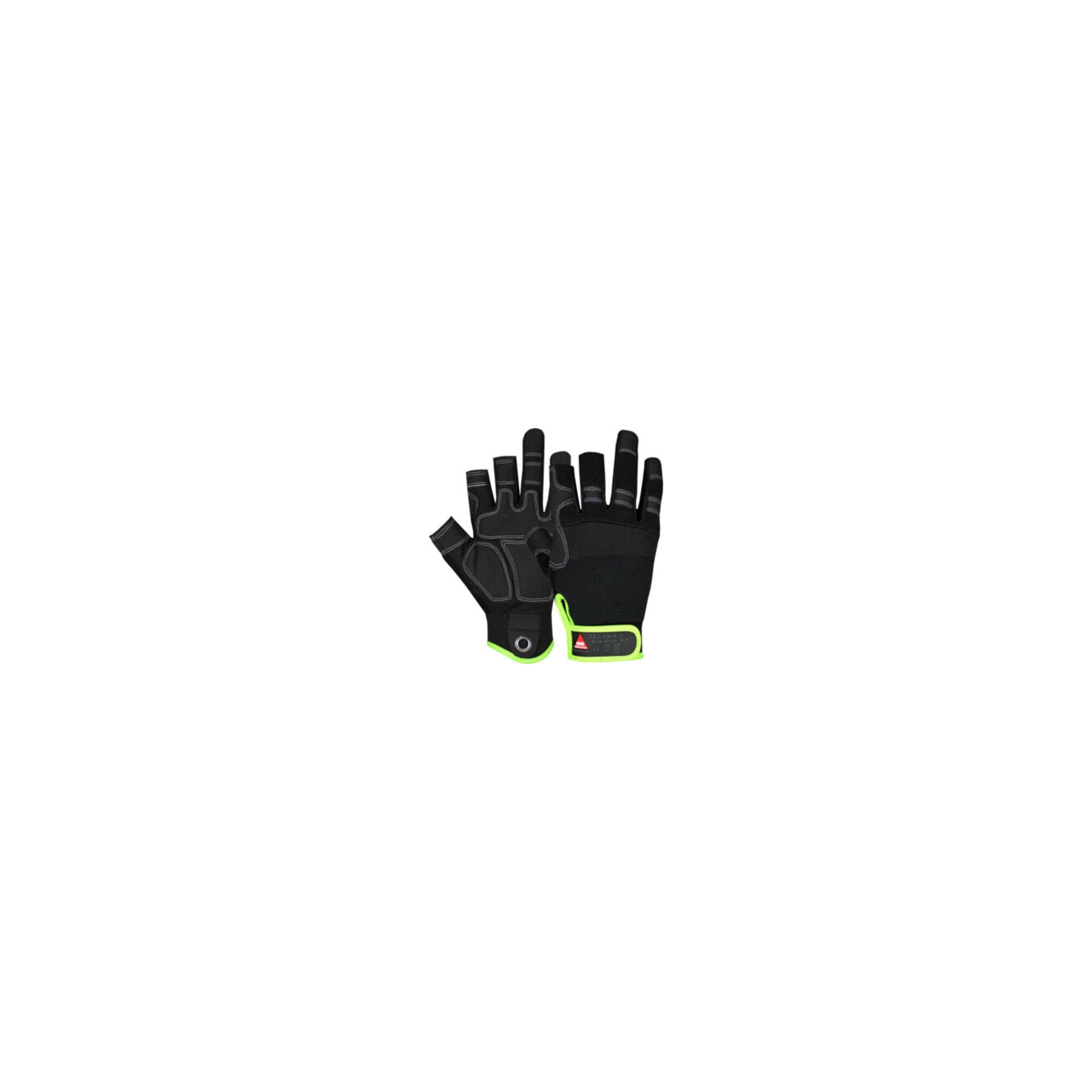 Hase Montagehandschuhe Technik, 3 Finger Größe 10, Velcro (421030-10)