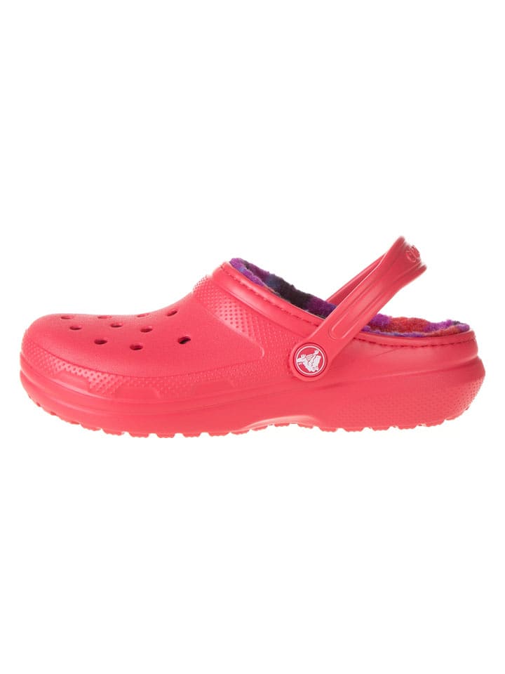 Crocs Clogs "Lined Bold Check" in Rot - 29/30