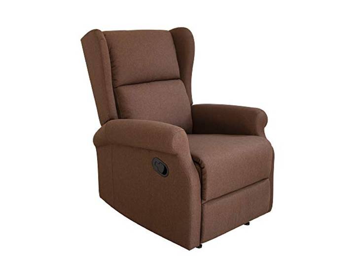 Gardenia Relaxsessel mit Verstellbarer Rückenlehne, manuell, aus Stoff, Farbe: Braun