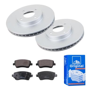 ATE Bremsensatz, Scheibenbremse 1420-42304 Vorderachse belüftet 260mm 22mm für NISSAN