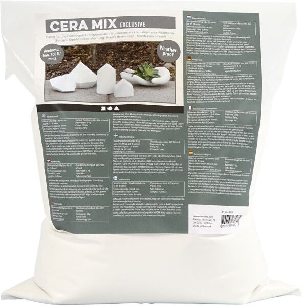 No-Name Cera Mix Støbemasse, Exclusive, Hvid, 5 Kg
