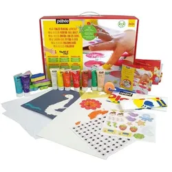 Pebeo, Künstlerfarbe + Bastelfarbe, Tactilcolor Atelier-Box 10 Kreative Aktivitäten : 10 sortiert Tuben (200 ml)