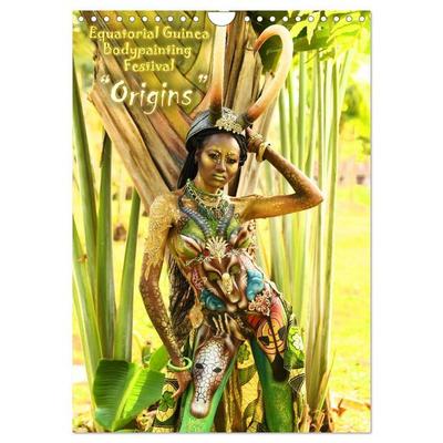 Equatorial Guinea Bodypainting Festival - Origins (Wall Calendar 2027 DIN A4 portrait), CALVENDO 12 Month Wall Calendar
